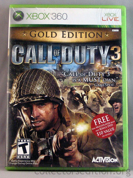 CollectorsEdition.org » Call of Duty 3 Gold Edition (360) [NTSC]