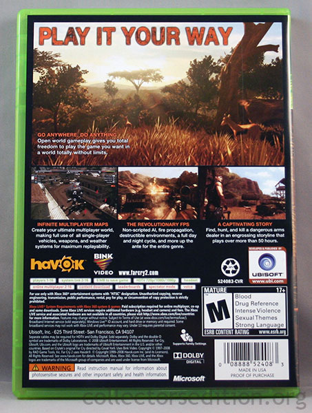 Far Cry 2 (Microsoft Xbox 360, 2008) for sale online