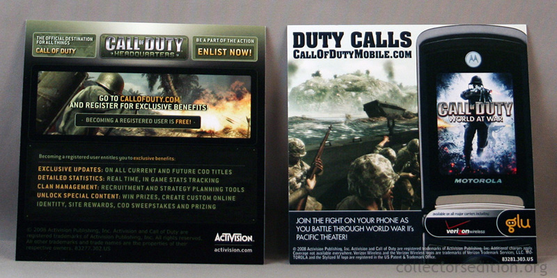 Call of Duty: World at War -- Limited Collector's Edition (PC, 2008) for  sale online