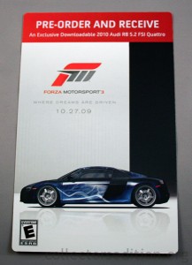 Forza Motorsport 3 Pre-Order Bonus