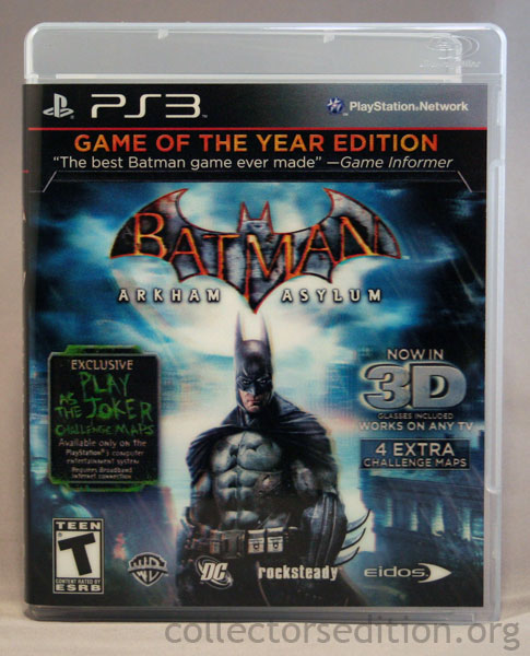 Batman Arkham Asylum Goty Dlc On Disc PS3 Used – Iceman Video Games