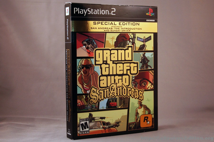 PS2 GTA San Andreas Console Unboxing + Definitive Edition Gameplay 