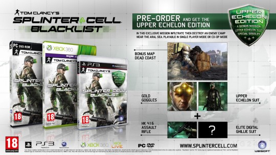 Splinter Cell: Blacklist Upper Echelon Day 1 Edition