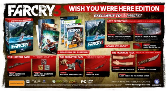 CollectorsEdition Far Cry 3 Wish You Were Here 360 NTSC