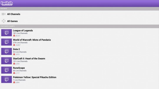 Twitch TV Ouya App