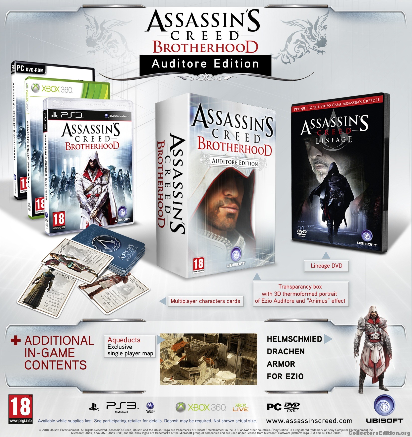 Assassins Creed BrotherHood PS3 DVD Game Novo - ADRIANAGAMES