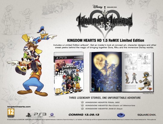 kingdom hearts limited edition