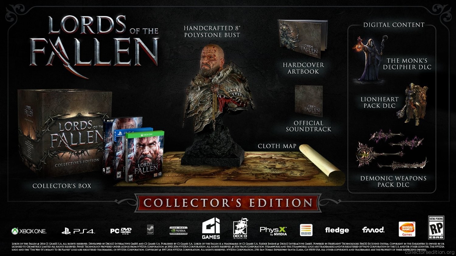 Lords of the Fallen Steelbook - Collector's Editions