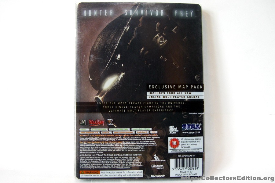 Aliens Vs Predator XBOX 360 PAL