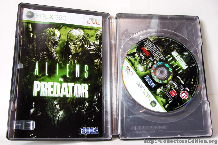Aliens Vs Predator Microsoft Xbox 360 Steel-book