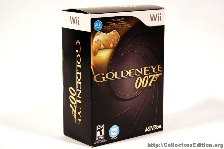  James Bond 007: GoldenEye 007 Classic Edition Hardware Bundle  with Gold Wii Classic Controller Pro : Movies & TV