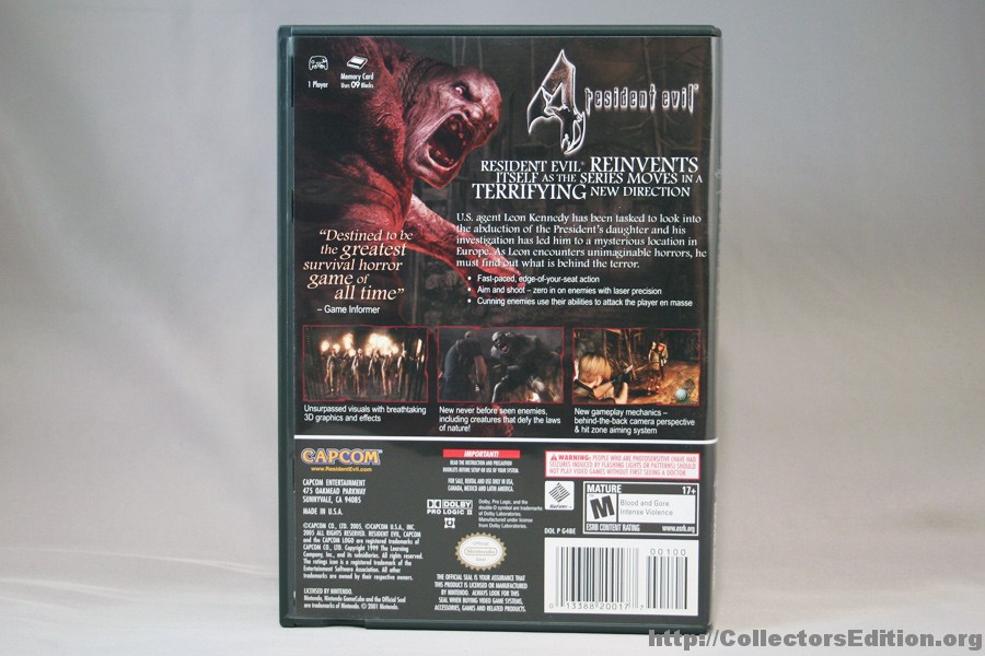 Resident evil 4 special edition gamecube
