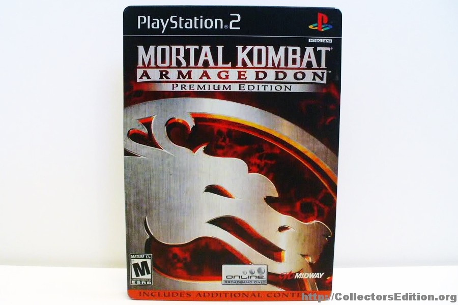 Mortal Kombat Armageddon Premium Edition PlayStation 2 Rare Steelbook *No  Game*