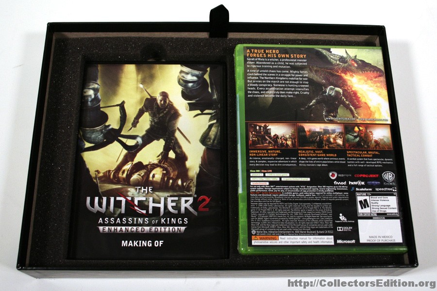 The Witcher 2: Assassins of Kings (PC version) Collectors Edition.