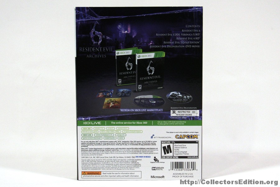 JOGO XBOX 360 - RESIDENT EVIL 6 ARCHIVES (1)