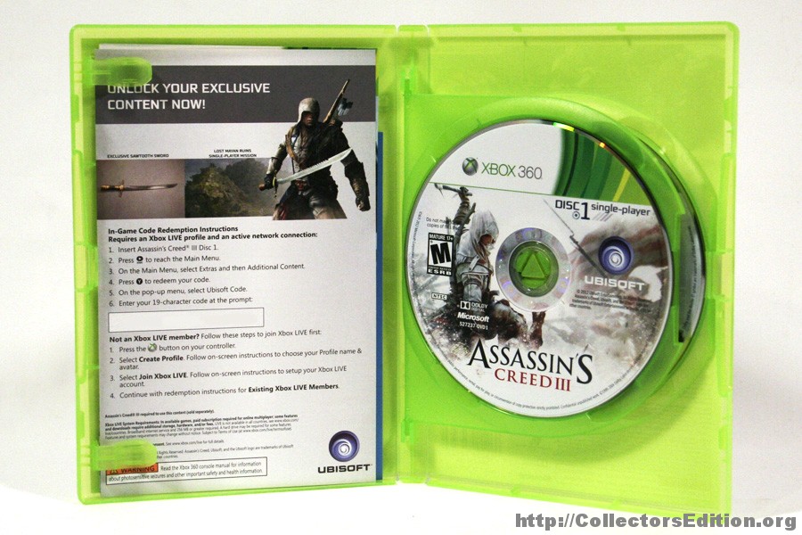 Assassin's Creed Iii Xbox 360 Código Oficial