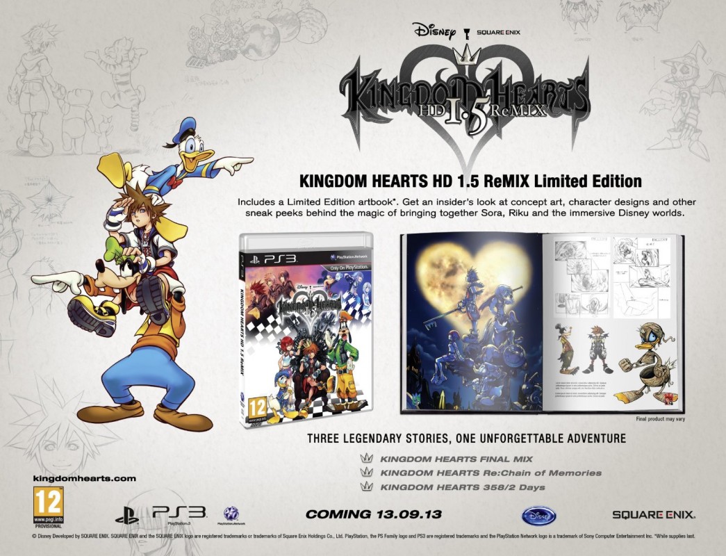kingdom hearts 3 deluxe edition differences
